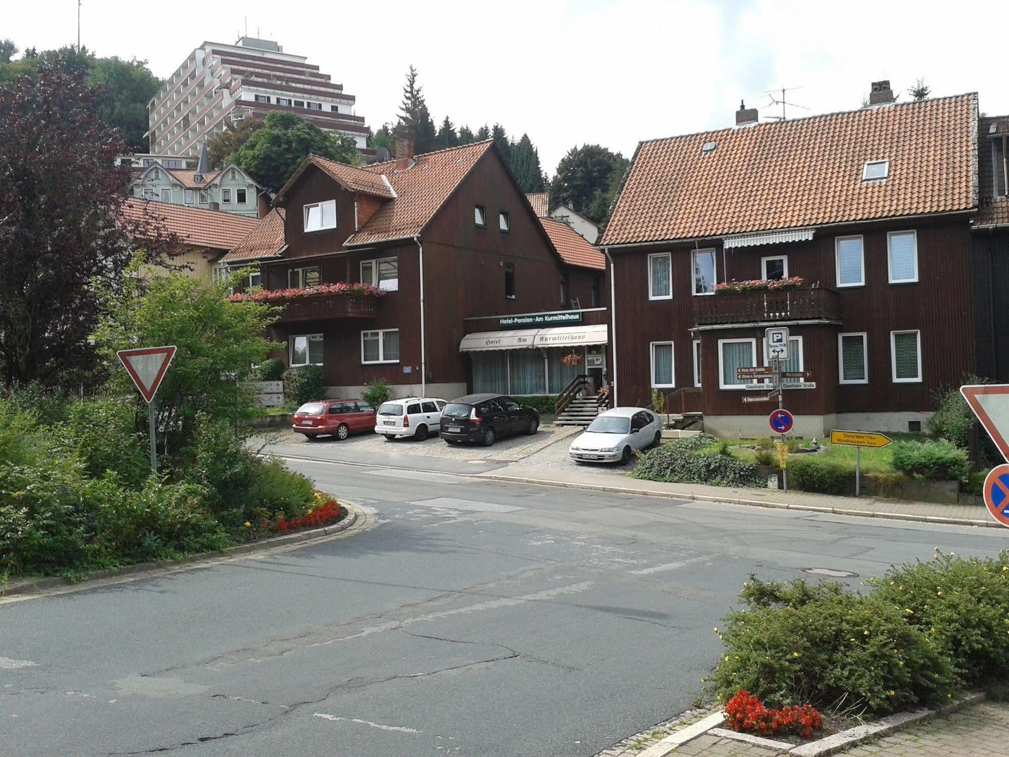 Hotel Pension Am Kurmittelhaus Бад-Грунд Экстерьер фото