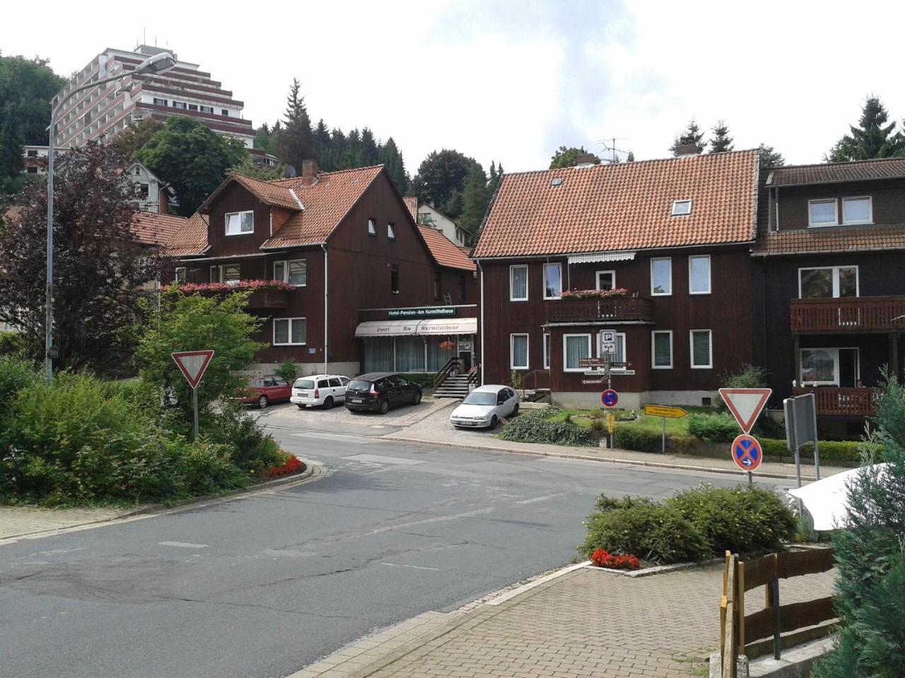 Hotel Pension Am Kurmittelhaus Бад-Грунд Экстерьер фото