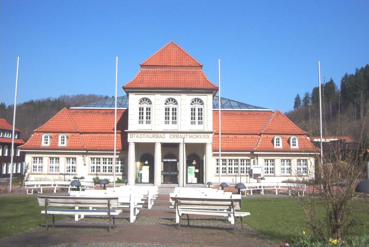 Hotel Pension Am Kurmittelhaus Бад-Грунд Экстерьер фото